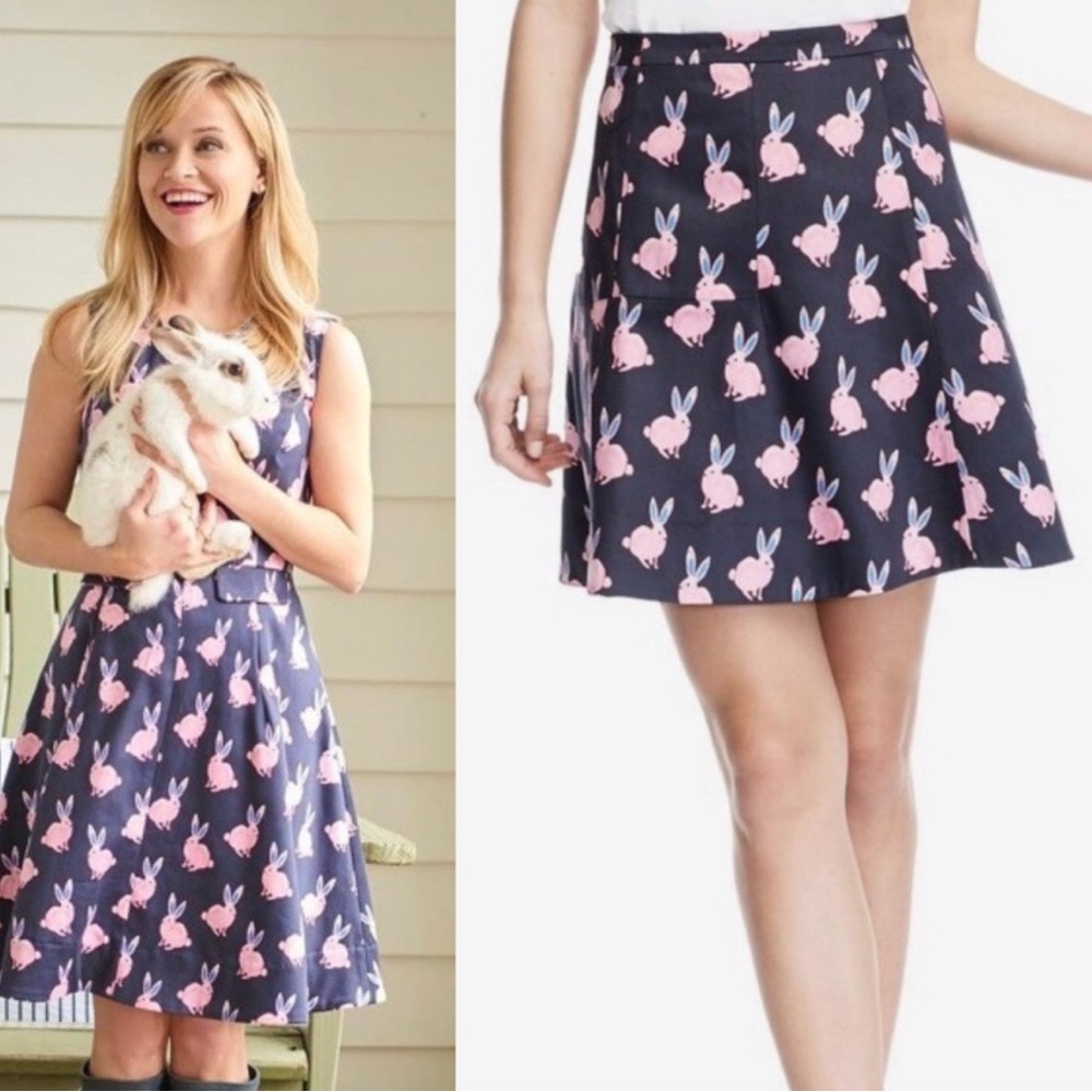 Draper James Hop to It bunny A-Line Mini Skirt 4